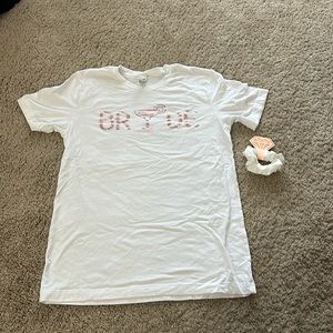 Bride tshirt and scrunchie